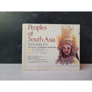Map National Geographic Peoples of South Asia 1984